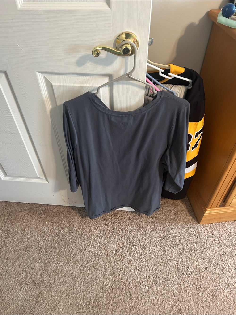Everyday Crewneck Long Sleeve Tee - Charcoal